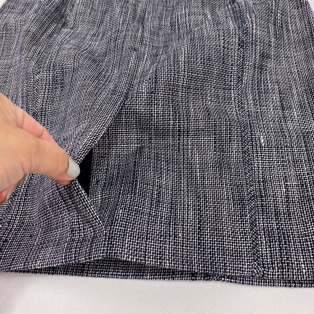 Banana Republic Womens Pencil Midi Skirt Size 0 Straight Pincheck Lined Career - Picture 4 of 11
